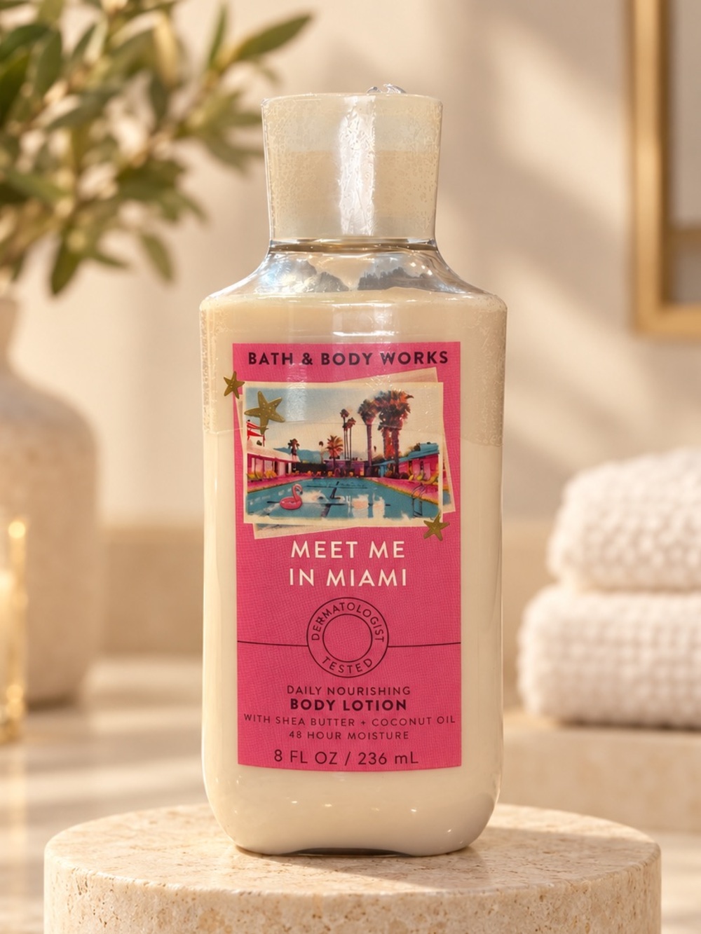 Bath & Body Works Meet Me in Miami Body Lotion 8 oz New Sealed Discontinued
